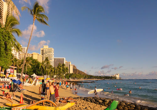 Honolulu-&-Waikiki-Beach