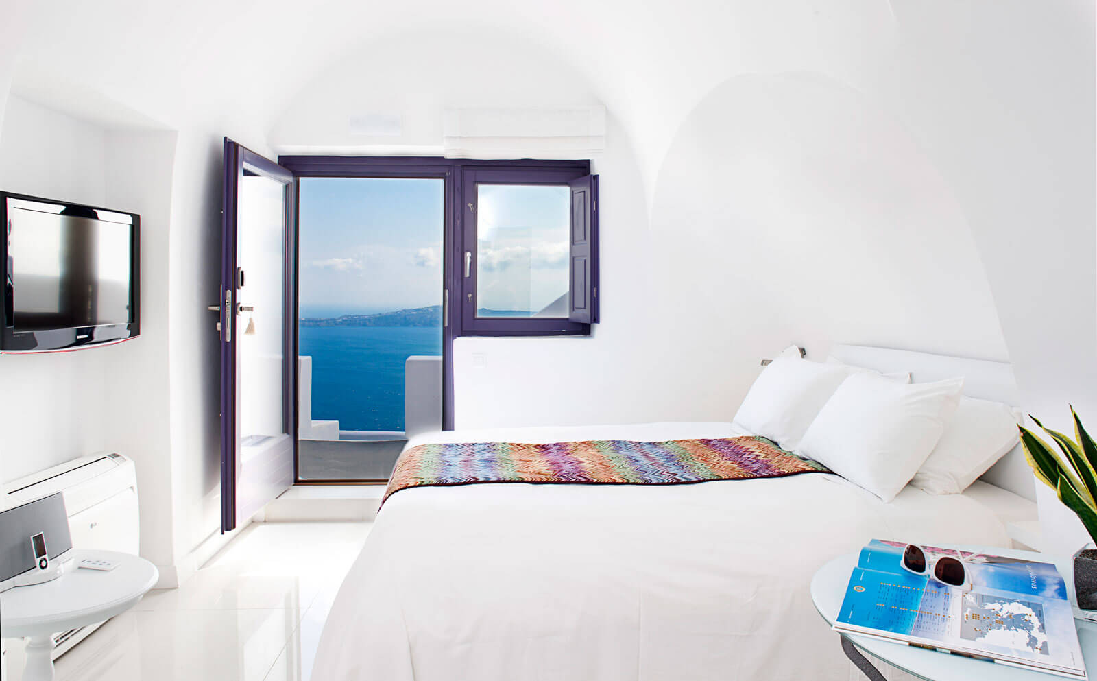 Habitación con vista a la caldera de Santorini