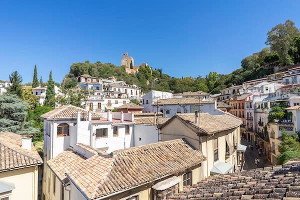 Vistas a la alhambra desde el Hotel Boutique Puerta de las Granadas 