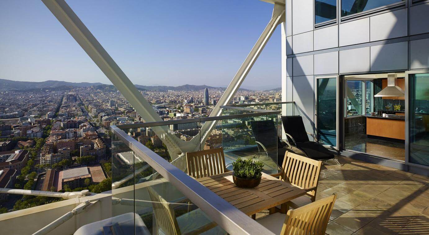 Vistas a Barcelona desde el hotel Arts