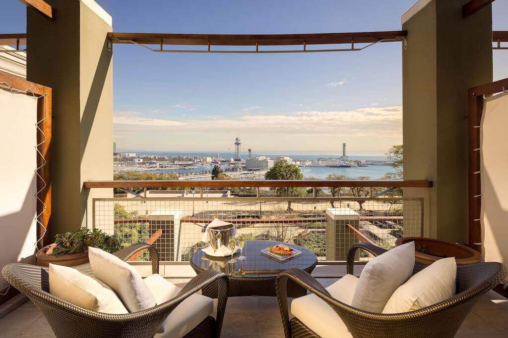 Vistas a Barcelona desde el hotel Mirarmar