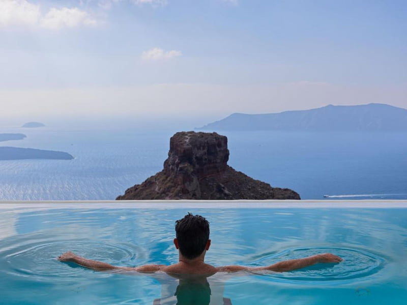 Piscina privada del hotel Suite Astra