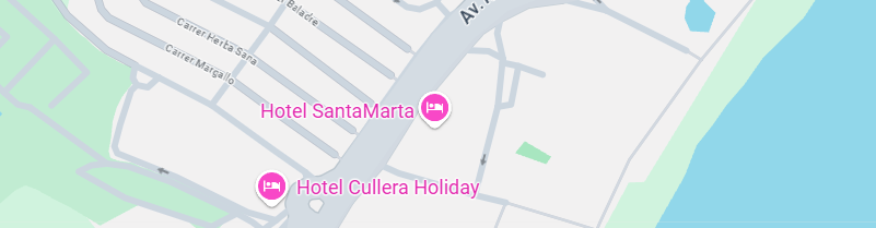 Ubicación en el mapa del hotel SantaMarta