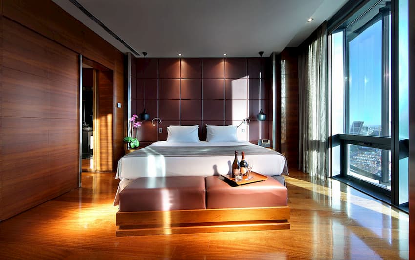 Vistas a Madrid desde la habitación del hotel Eurostars Madrid Tower