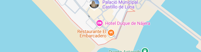 Ubicación en el mapa del hotel Duque de Najera