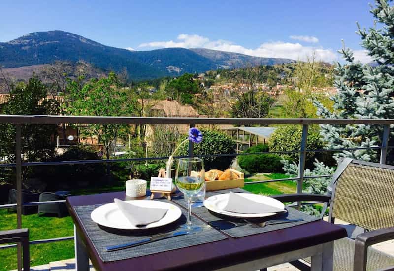 Vistas a las montañas desde el Hotel Rural Luces del Poniente