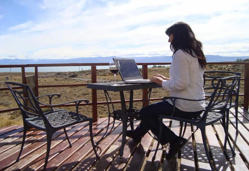 Vistas al lago desde el Meulen Hosteria y Apart