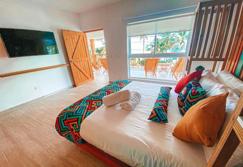 Vista al mar desde el hotel In Di House of Reggae Boutique